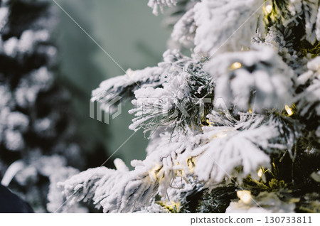 A tree with snow on it 130733811