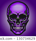 Purple Skull Front 130734629