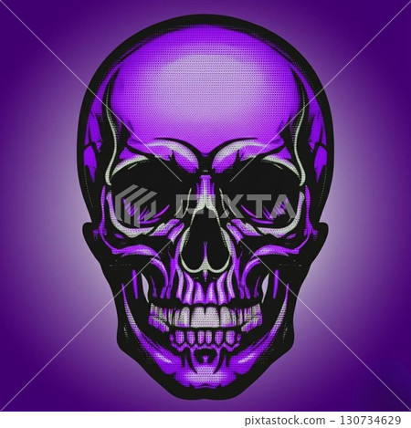 Purple Skull Front Purple Skull Front 130734629