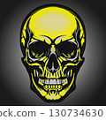 Yellow skeleton front 130734630