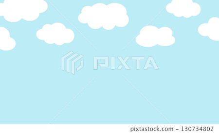 Cute and pop cloud and sky background Cute and pop cloud and sky background 130734802