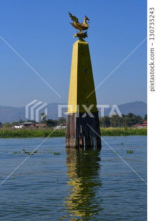 Myanmar, Inle Lake, the site where the sacred bird Karaweik's boat sank Myanmar, Inle Lake, the site where the sacred bird Karaweik's boat sank 130735243