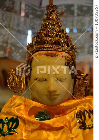Buddha statue at Shwe Yangpyi Monastery, Inle Lake, Myanmar Buddha statue at Shwe Yangpyi Monastery, Inle Lake, Myanmar 130735257