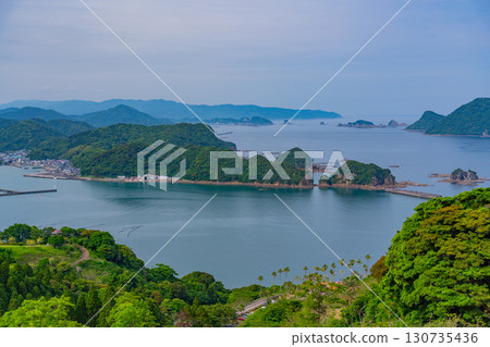 [宮崎縣日南市]從藍花楹林（實用植物園）眺望外浦海 130735436