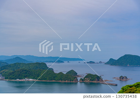 [宮崎縣日南市]從藍花楹林（實用植物園）眺望外浦海 130735438