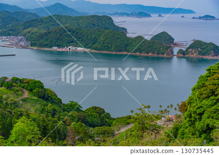 [宮崎縣日南市]從藍花楹林（實用植物園）眺望外浦海 130735445