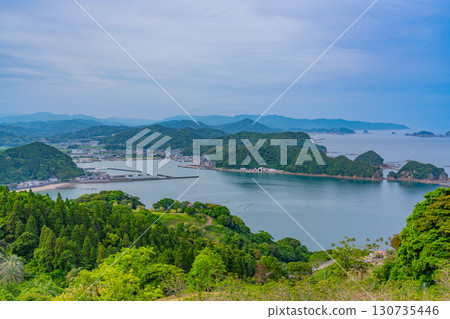 [宮崎縣日南市]從藍花楹林（實用植物園）眺望外浦海 130735446