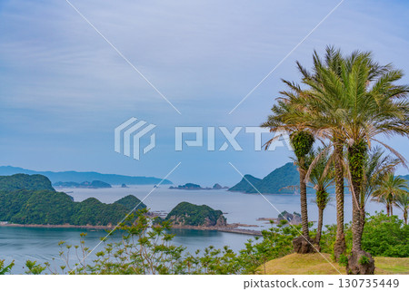[Nichinan City, Miyazaki Prefecture] View of the Sotoura Sea from Jacaranda Forest (Useful Botanical Garden) 130735449