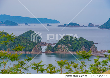 [宮崎縣日南市]從藍花楹林（實用植物園）眺望外浦海 130735453