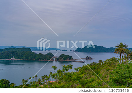 [Nichinan City, Miyazaki Prefecture] View of the Sotoura Sea from Jacaranda Forest (Useful Botanical Garden) 130735456