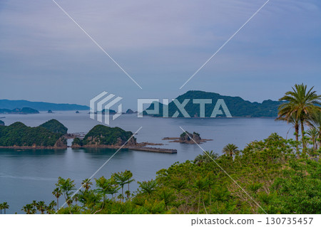 [宮崎縣日南市]從藍花楹林（實用植物園）眺望外浦海 130735457