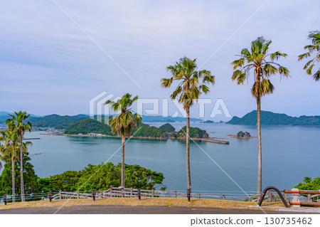 [宮崎縣日南市]從藍花楹林（實用植物園）眺望外浦海 130735462