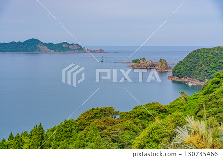 [宮崎縣日南市]從藍花楹林（實用植物園）眺望外浦海 130735466