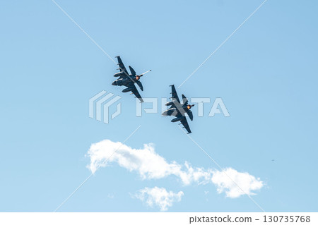 F2在航展上進行機動飛行演示 130735768