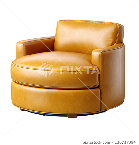 Stylish Yellow Leather Swivel Chair for Contemporary Living Room or Office Decor Stylish Yellow Leather Swivel Chair for Contemporary Living Room or Office Decor 130737394