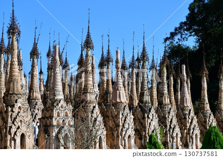 Myanmar, Kakku, Kakku ruins, pagoda complex 130737581