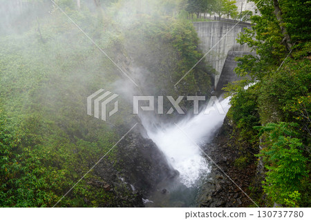 Jozankei Dam water release scene Jozankei Dam water release scene 130737780