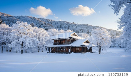 Snow scene 130738139