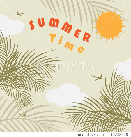 Summer logo vector illustration. Summer time Summer logo vector illustration. Summer time 130738518