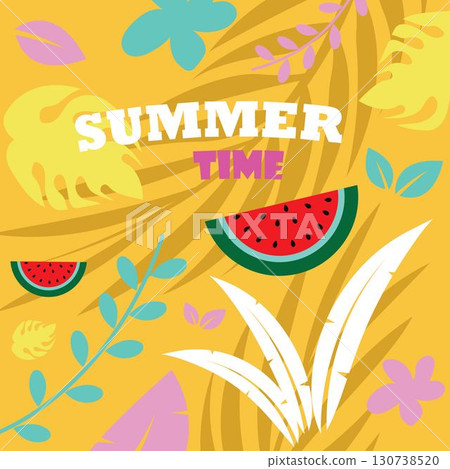 Summer logo vector illustration. Summer time 130738520