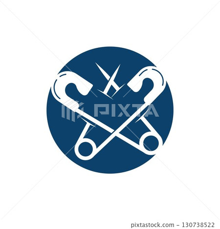 Safety Pin Icon Vector Illustration 130738522
