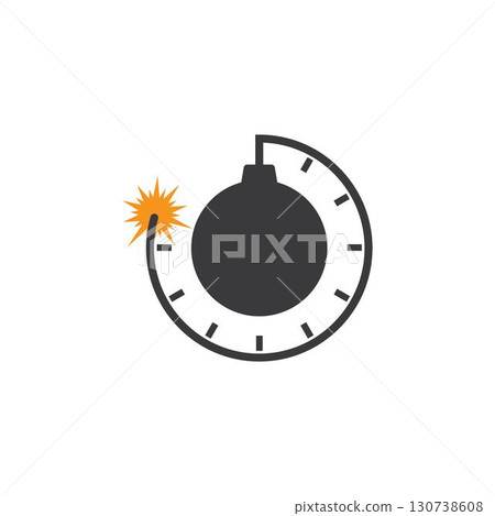 Time Bomb dynamite icon vector design 130738608