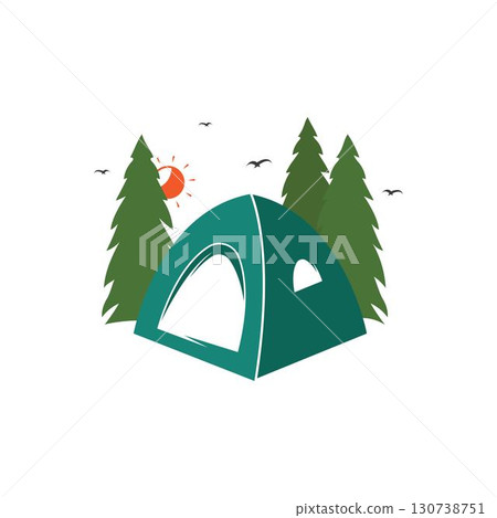 Camp Logo design, Tent Camping logo vector design Camp Logo design, Tent Camping logo vector design 130738751
