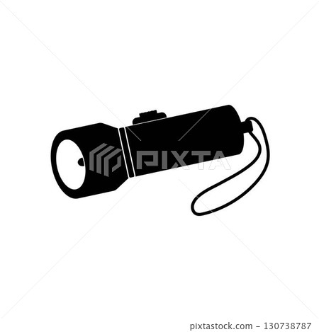 Flashlight icon vector flat design Flashlight icon vector flat design 130738787