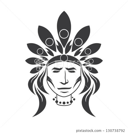 Apache logo vector illustration flat design 130738792