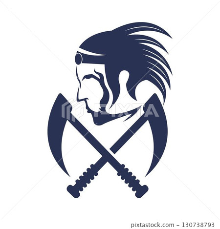 Apache logo vector illustration flat design 130738793