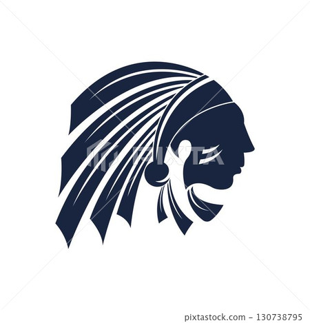 Apache logo vector illustration flat design 130738795