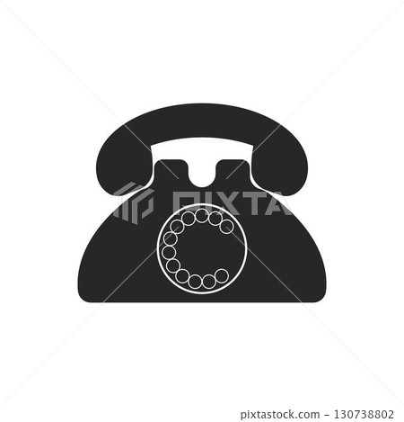 Telephone icon customer service call logo vector Telephone icon customer service call logo vector 130738802