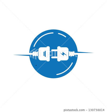 electric Plug logo vector template design electric Plug logo vector template design 130738814