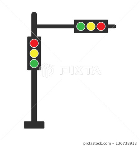 Traffic lights icon vector design 130738918