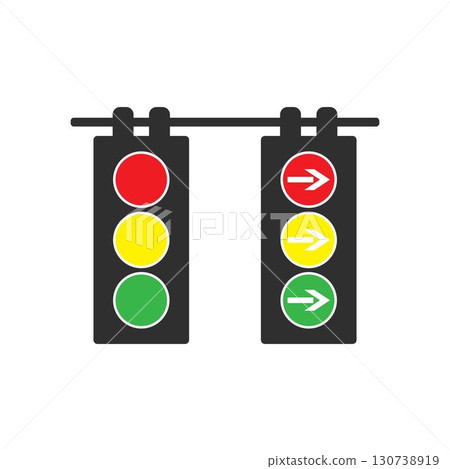 Traffic lights icon vector design Traffic lights icon vector design 130738919