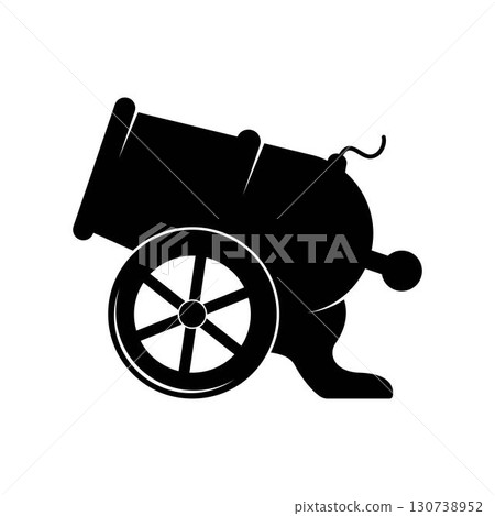 cannon icon vector illustration logo design 130738952