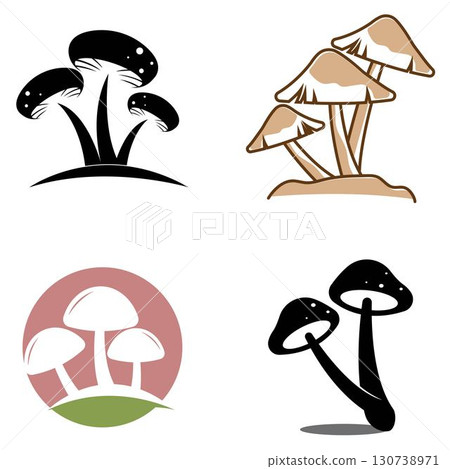 mushroom illustration logo icon vector template mushroom illustration logo icon vector template 130738971