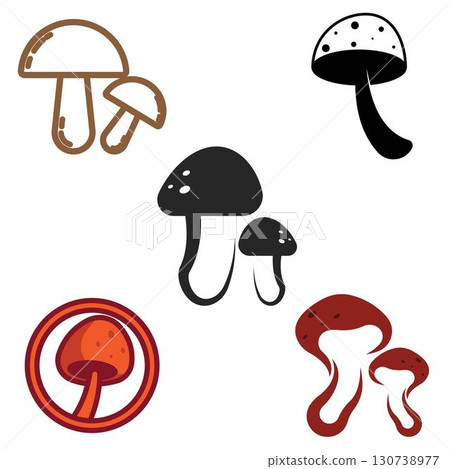 mushroom illustration logo icon vector template mushroom illustration logo icon vector template 130738977
