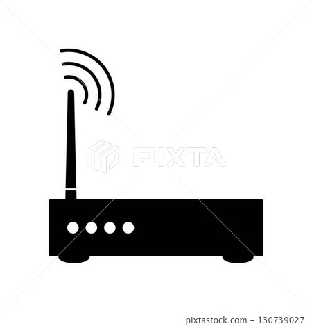 Router icon vector illustration design Router icon vector illustration design 130739027