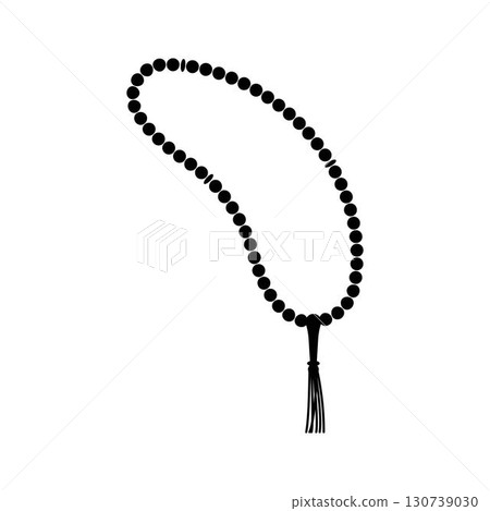 Muslim Prayer beads icon design template Muslim Prayer beads icon design template 130739030
