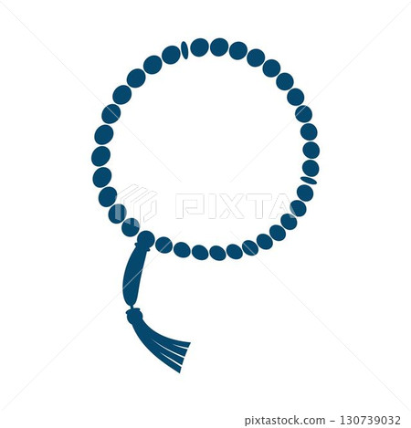 Muslim Prayer beads icon design template 130739032
