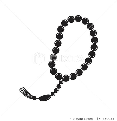 Muslim Prayer beads icon design template Muslim Prayer beads icon design template 130739033