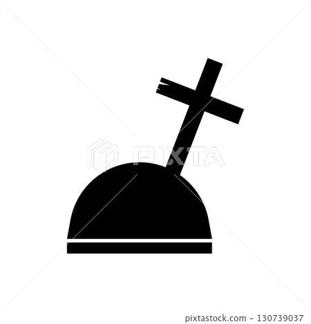 Gravestone icon vector illustration Gravestone icon vector illustration 130739037