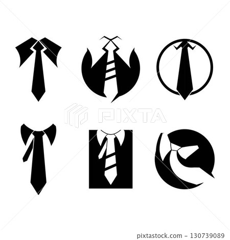 Tie logo illustration vector template 130739089