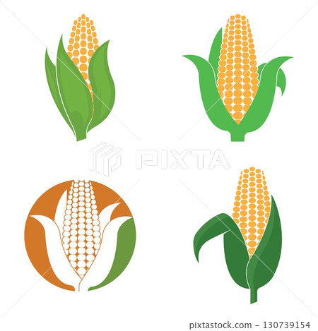 Corn logo illustration vector flat design 130739154