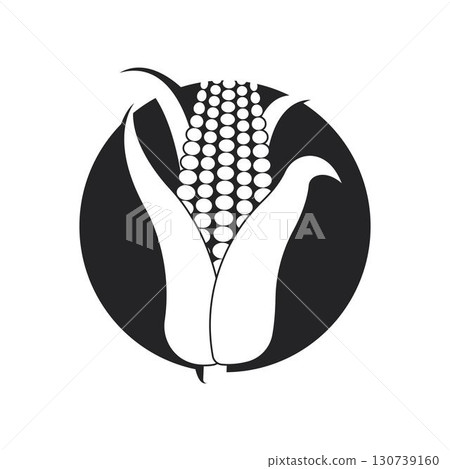 Corn logo illustration vector flat design Corn logo illustration vector flat design 130739160