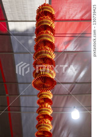 Paper lotus for sacrificial ceremony Paper lotus for sacrificial ceremony 130739425