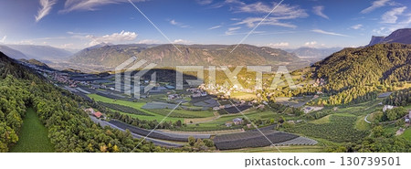 Panoramic view over Etsch Valley South Tyrol Panoramic view over Etsch Valley South Tyrol 130739501