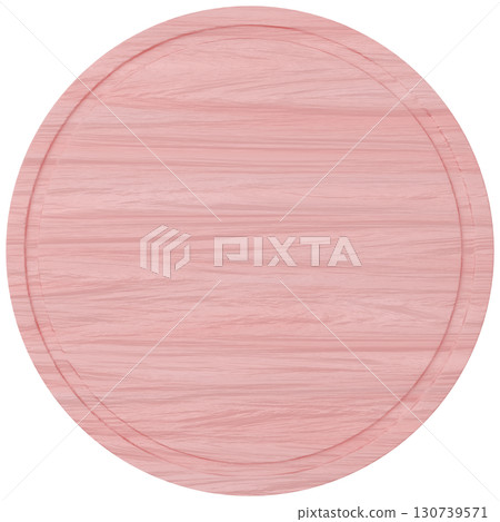 3D material_wooden plate_round_pink 130739571
