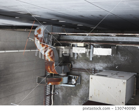 Complex piping and rusty exhaust ducts: a look at the city's dark side 130740090